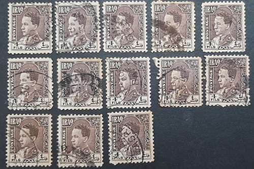 ** Bulk Lot : 1934 / 38 Iraq King Ghasi I  Stamp Series x 26 (USED).**