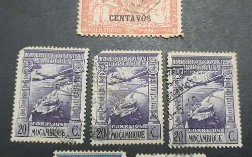 ** Lot 1919 & 1938 Portuguese Colonial Moçambique Stamps x6 (USED).**