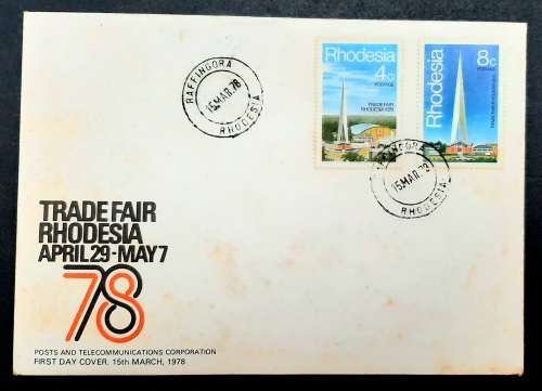 ** 1978 Rhodesia Trade Fair Posts & Telecoms FDC (UNUSED).**