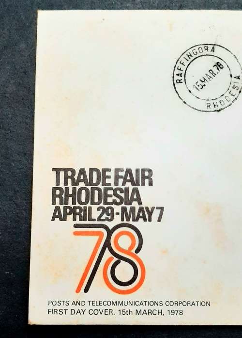 ** 1978 Rhodesia Trade Fair Posts & Telecoms FDC (UNUSED).**