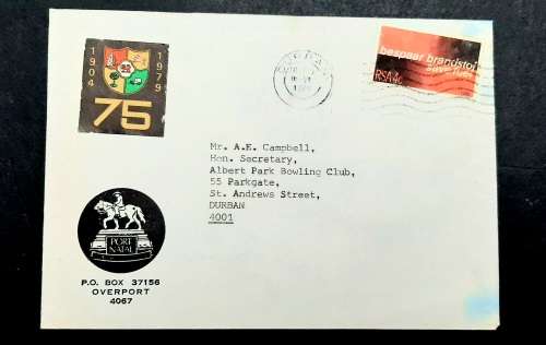 ** 1904 - 1979 Port Natal , Durban Letter Cover (USED).**
