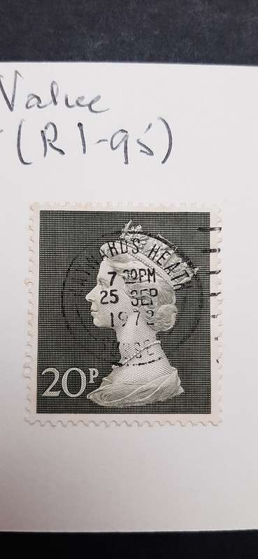 ** 1972 Great Britain QEII 20P & 50P Stamps (USED).**