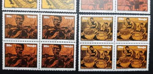 ** 1981 Venda ` Musical Instruments ` Mint Block Sheets x4 .**