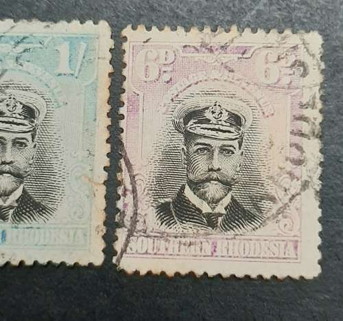 ** 1924 Southern Rhodesia KGV `Admiral` Stamps x3 (USED).**