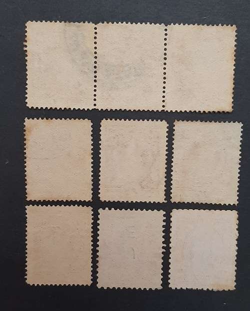 ** 1931 Southern Rhodesia KGV Scarlet 1d Stamps x9  (USED).**
