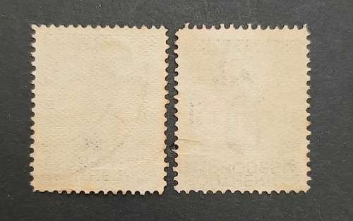 ** 1937 Southern Rhodesia KGVI 1d + 1S Stamps x2 (USED).**