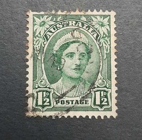 ** 1942 Australia Queen Mother 1½d Stamp (USED).**