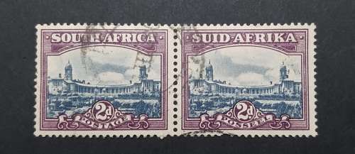 ** 1940 South Africa 2d Union Buildings Pair Stamps (USED).**