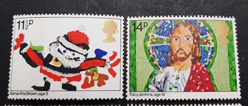 ** 1981 Great Britain Christmas Stamps Complete x 5 (MINT)