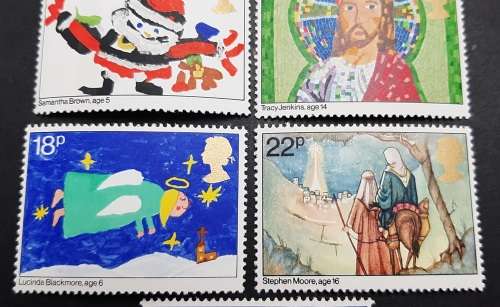 ** 1981 Great Britain Christmas Stamps Complete x 5 (MINT)
