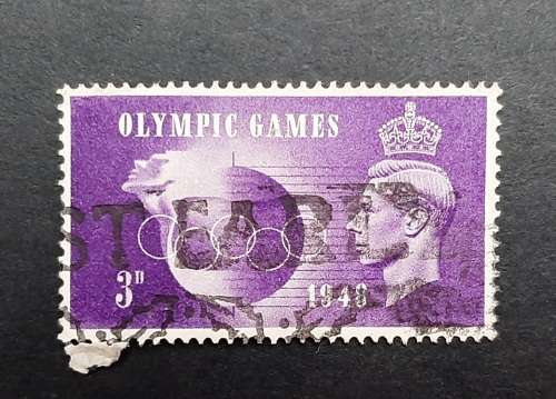 ** 1948 Great Britain Olympics 3d KGVI Stamp (USED) **