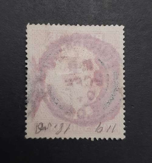 ** 1902 Great Britain KEVII 5 Shilling Carmine Rose Stamp (USED).**