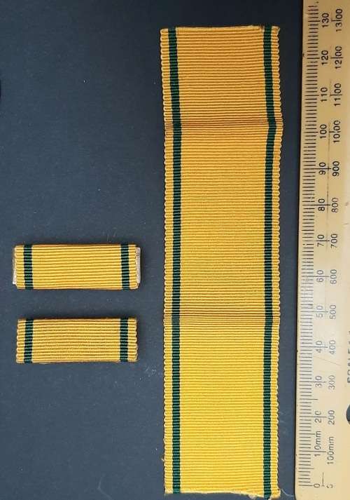 ** South African Prison Service Pre-1994 Faithful Service Medal w/ Ribbon Bars +  Ribbon Length.**