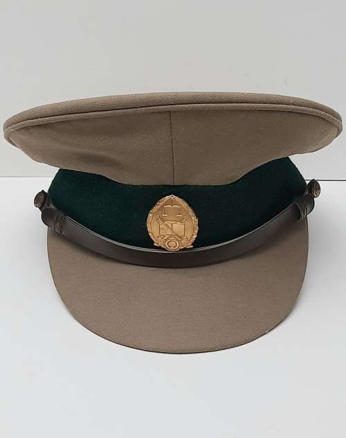 ** 1980s South African Prison Service Peaked Step-Out Service Hat (Size : 57/58).**