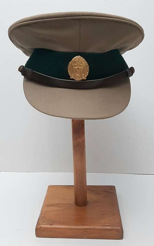 ** 1980s South African Prison Service Peaked Step-Out Service Hat (Size : 57/58).**
