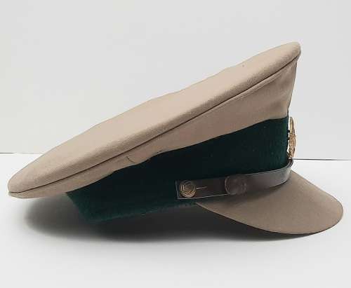 ** 1980s South African Prison Service Peaked Step-Out Service Hat (Size : 57/58).**