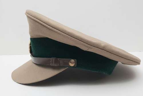 ** 1980s South African Prison Service Peaked Step-Out Service Hat (Size : 57/58).**