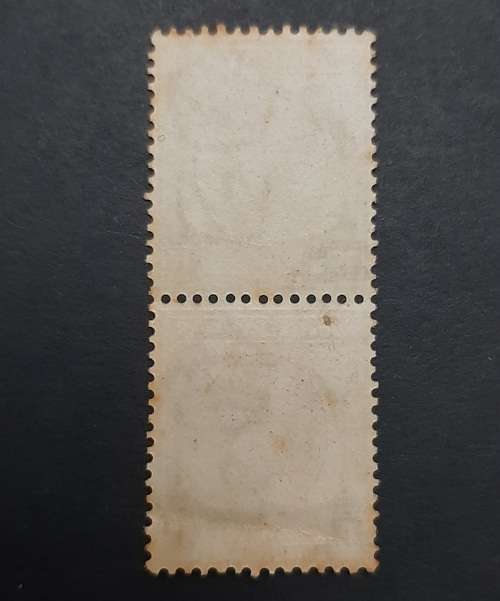 ** 1936 Malaya KGV Straits Settlements 1c Black Pair Stamps (UNUSED).**