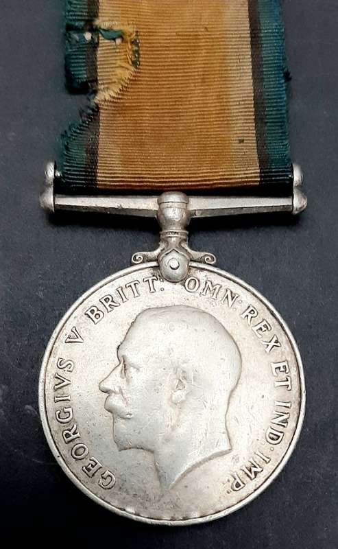 WW1 British War Medal: 1st Kings African Rifles with Ribbon attached Pte. Nani
