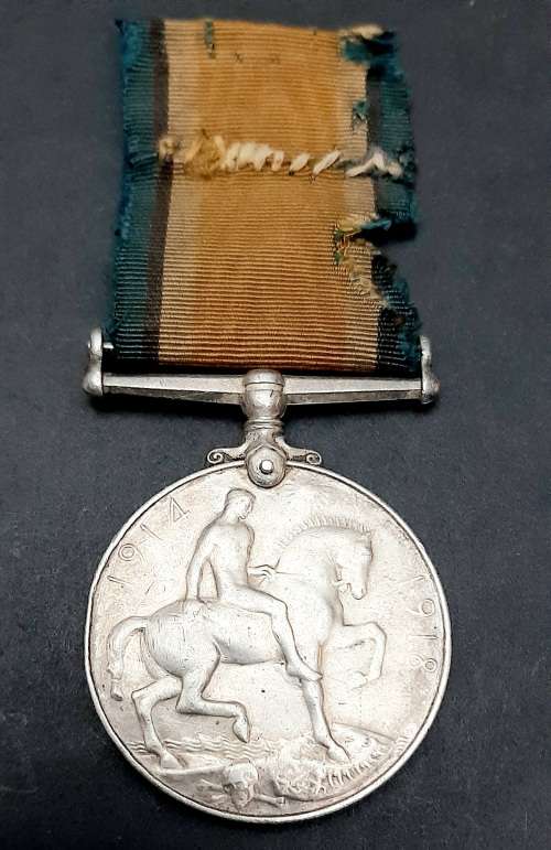 WW1 British War Medal: 1st Kings African Rifles with Ribbon attached Pte. Nani