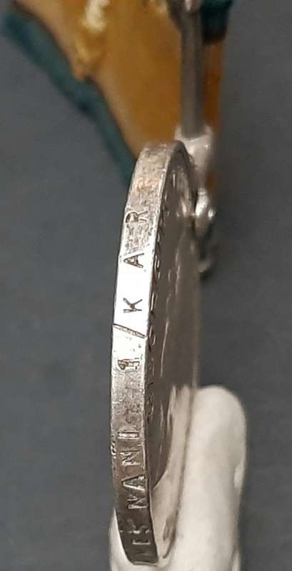 WW1 British War Medal: 1st Kings African Rifles with Ribbon attached Pte. Nani