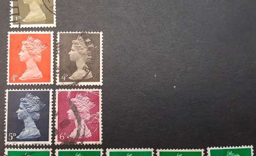 ** 1967 Great Britain QEII Pre-Decimal Stamps x 14 (USED).**