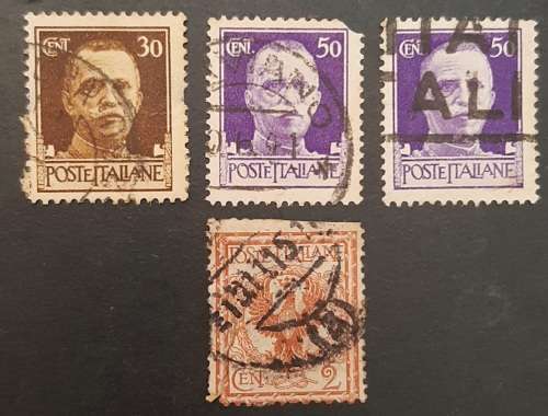 ** 1944 Italian Social Republic Fascist Stamps x4 (USED).**