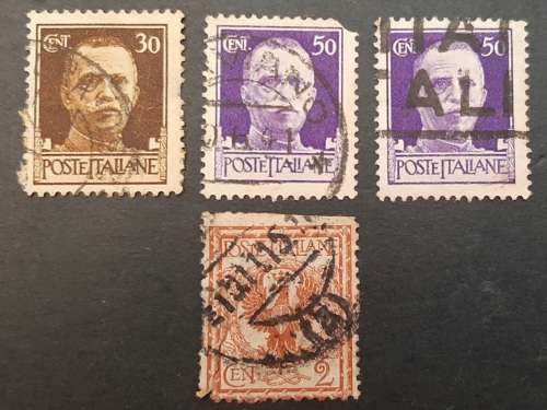 ** 1944 Italian Social Republic Fascist Stamps x4 (USED).**
