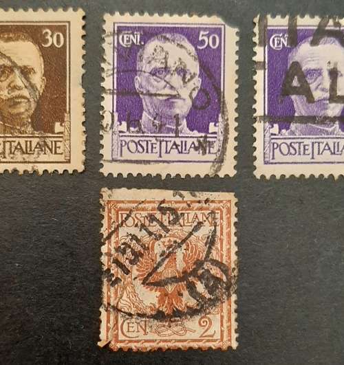 ** 1944 Italian Social Republic Fascist Stamps x4 (USED).**