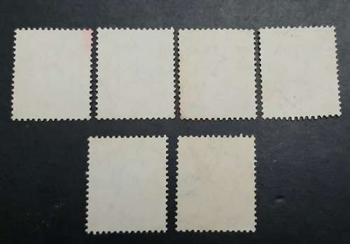 ** 1953 Italy Republic 10 & 30 Lire Postage Stamps x6 (USED).**