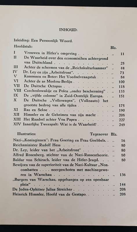 Signed 1940 Edition ` Nazi Praktijken ` by Hansjürgen Koehler