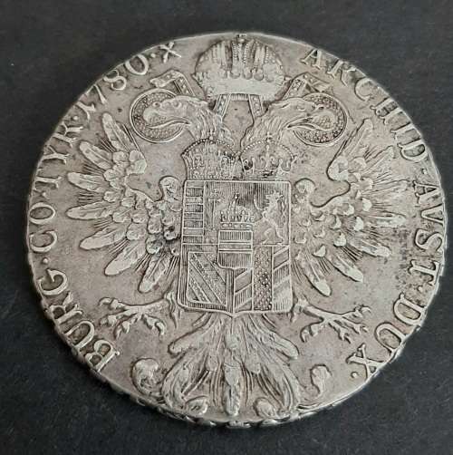 Middle East Fake: 1780 Maria Theresa Thaler Coin (Pewter)