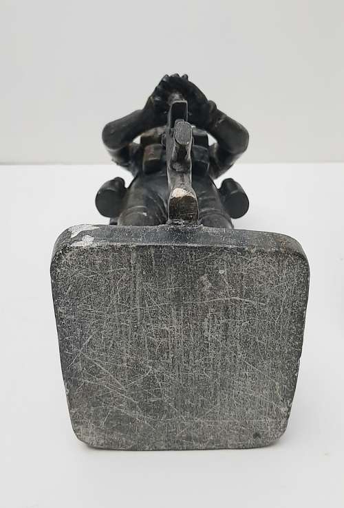 ** Rhodesian Bush War: 1970s Fireforce `Troopie` Soapstone Statuette (26cm) [ Repaired ].**
