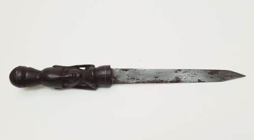 ** 20th Century Kenya Maasai Herders` Baton Dagger (31cm).**