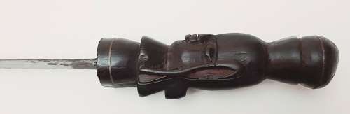 ** 20th Century Kenya Maasai Herders` Baton Dagger (31cm).**