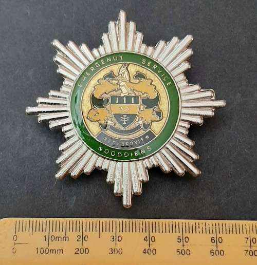 ** Pre-1994 Bedfordview Emergency Service Metal Chest Flash (2 Pins).**