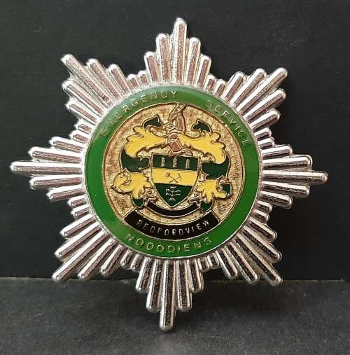** Pre-1994 Bedfordview Emergency Service Metal Chest Flash (2 Pins).**