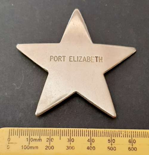 ** Pre-1994 Port Elizabeth Traffic Police/Emergency Service Metal Chest Flash (No Pins).**