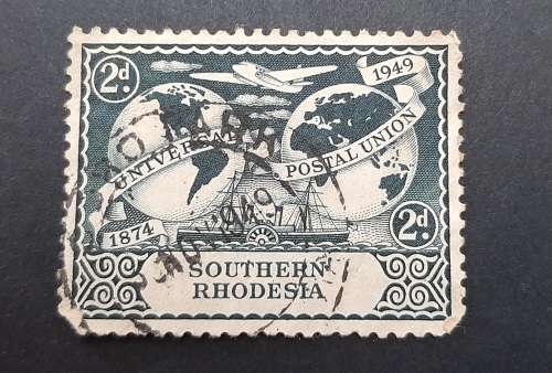 1949 Southern Rhodesia 2d Universal Postal Union Stamp