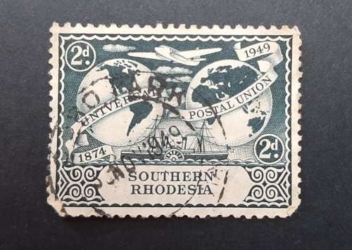 1949 Southern Rhodesia 2d Universal Postal Union Stamp
