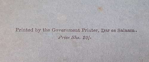 ** RARE: 1961 Tanganyika Confidential Colonial Administration Staff List Guide (USED).**