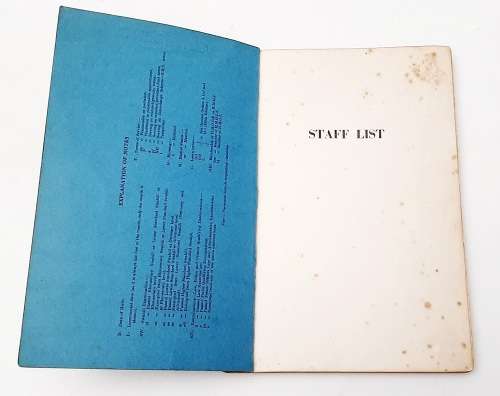 ** RARE: 1961 Tanganyika Confidential Colonial Administration Staff List Guide (USED).**