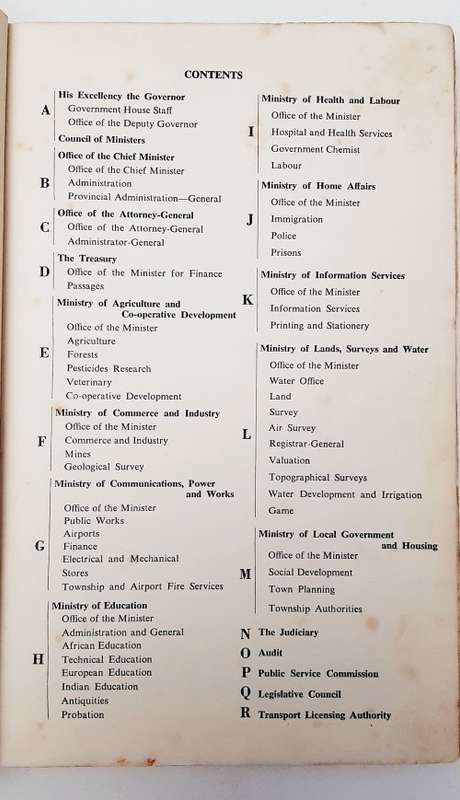 ** RARE: 1961 Tanganyika Confidential Colonial Administration Staff List Guide (USED).**