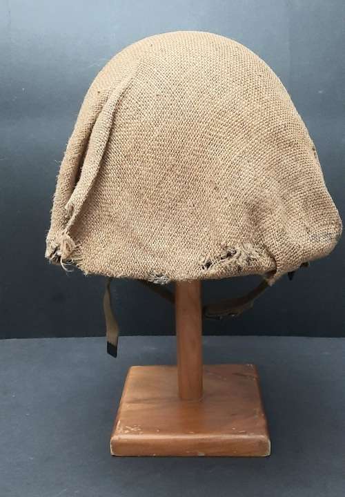 ** Border War : 1970s SADF Steel Helmet w/ Camouflage Hessian Cover (USED).**