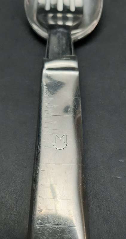 ** Border War:  1960s SADF Steel Pikstel / Utensil Set ( Knife Missing ).**