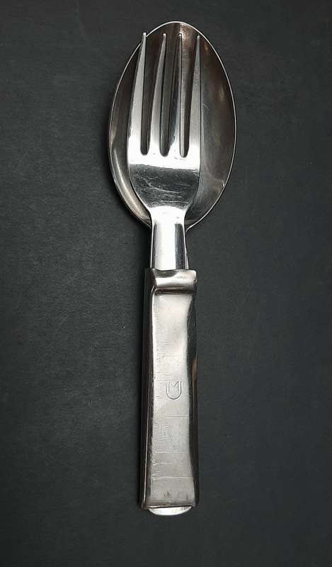 ** Border War:  1960s SADF Steel Pikstel / Utensil Set ( Knife Missing ).**