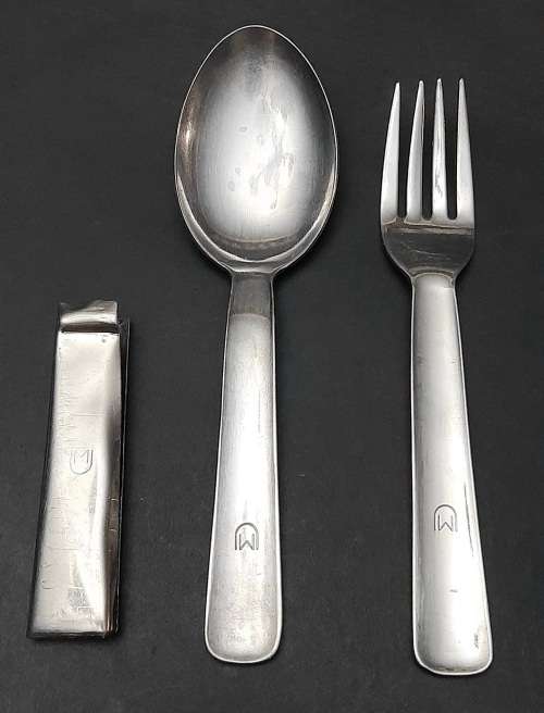 ** Border War:  1960s SADF Steel Pikstel / Utensil Set ( Knife Missing ).**