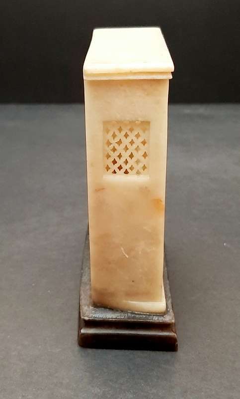** Early 20th Century Chinese Lu xing Qingtian Stone Figurine (12cm x 9cm).**
