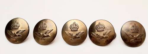 **WW2 :  Lot x 11 Royal Air Force (RAF) Brass Tunic Buttons ( Gaunt & Son ).**