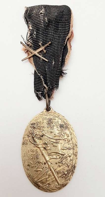 WW1 German Kyffhäuser Union Veteran's Medal with Swords